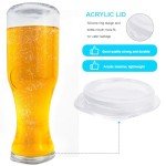3-Pack Glass Carafe Set with Lids, 34 Oz
