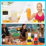3-Pack Glass Carafe Set with Lids, 34 Oz