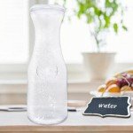 3-Pack Glass Carafe Set with Lids, 34 Oz