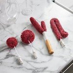 Wine Enthusiast 5-Piece Glassware Cleaning Brush Set