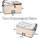Wine Glass Storage Bins with Dividers - 12 Glasses