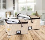 Wine Glass Storage Bins with Dividers - 12 Glasses
