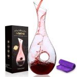 Lead-Free Crystal Wine Decanter and Carafe Set