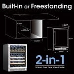 Yeego 24" Dual Zone Built-in Wine Cooler