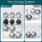 Stackable Wine Bottle Organizer for Tumblers