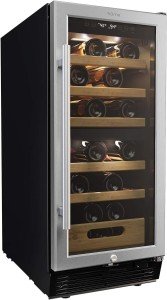 25-Bottle Dual-Zone Wine Cooler Mini Fridge