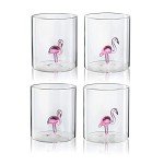 Flamingo Pitcher & Glasses Set for Entertaining