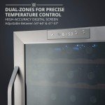 Ivation 33-Bottle Stainless Steel Wine Cooler