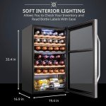 Ivation Dual Zone Wine Fridge - 33 Bottles