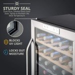 Ivation Dual Zone Wine Fridge - 33 Bottles