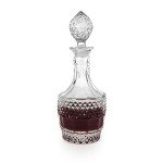 Vintage Cut Crystal Wine Decanter - 26 Ounces