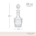 Vintage Cut Crystal Wine Decanter - 26 Ounces