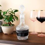 Vintage Cut Crystal Wine Decanter - 26 Ounces