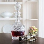 Vintage Cut Crystal Wine Decanter - 26 Ounces