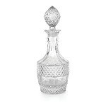Vintage Cut Crystal Wine Decanter - 26 Ounces