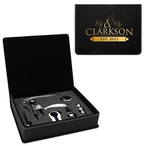 Custom Engraved 5 Piece Wine Tool Set