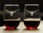 Longhorn Stemless Wine Glasses – Set of 2