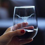 Longhorn Stemless Wine Glasses – Set of 2