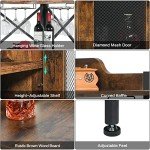 Rustic Industrial Wine and Liquor Bar Cabinet