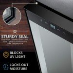 Ivation 12-Bottle Wine Cooler with Lock