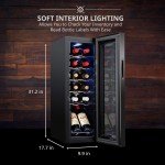 Ivation 12-Bottle Wine Cooler with Lock