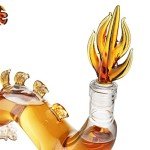 Dragon-Themed Glass Decanter for Wine and Whiskey