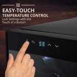 Ivation 12-Bottle Wine Cooler with Lock