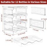 Stackable 4-Tier Wine Rack for 12 Bottles