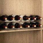 Stackable 4-Tier Wine Rack for 12 Bottles