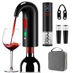 Electric Wine Opener Gift Set with Accessories