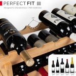 Modular 72-Bottle Bamboo Wine Rack - Stackable Storage