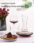 Elegant Wine Decanter Set with Glasses & Beads