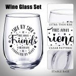 4 Pcs Friendship Wine Glass Set - 15 oz