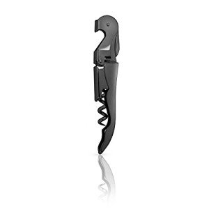 Viski Gunmetal Black Waiter's Corkscrew Wine Opener