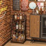 Elegant 3-Tier Wine and Liquor Display Stand