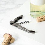 Viski Gunmetal Black Waiter's Corkscrew Wine Opener