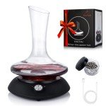 Electric Wine Decanter Set with Aerator & Beads