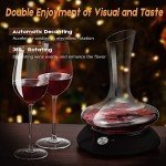Electric Wine Decanter Set with Aerator & Beads