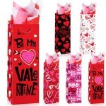 Valentine's Day Wine Bags Set - 15 Pcs