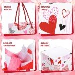 Valentine's Day Wine Bags Set - 15 Pcs