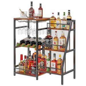 Stylish 3-Tier Wine & Liquor Stand