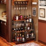 Stylish 3-Tier Wine & Liquor Stand