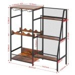 Stylish 3-Tier Wine & Liquor Stand