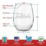 Funny Wine Glasses Set of 4 - Hilarious Gifts