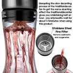 VnoPerito Lead-Free Crystal Wine Decanter with Aerator