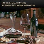 Elegant Lead-Free Crystal Wine Decanter with Aerator