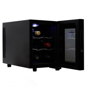 Koolatron 6-Bottle Black Wine Cooler