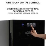 Koolatron 6-Bottle Black Wine Cooler