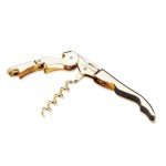 Gold Plated Double Hinged Corkscrew Wine Opener