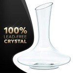 Elegant Lead-Free Crystal Wine Decanter with Aerator
